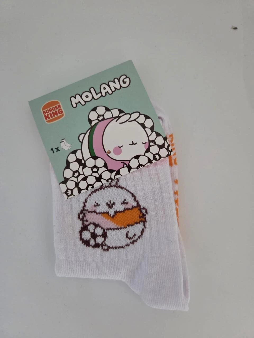 Chaussettes Molang x Burger King – Taille 31/36 – Neuves avec étiquette